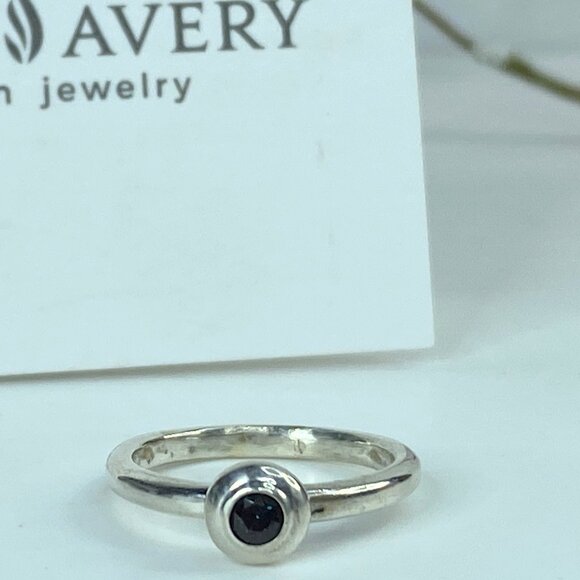James Avery Sterling silver Blue Sapphire Remembrance Birthstone Ring s7 JR1039